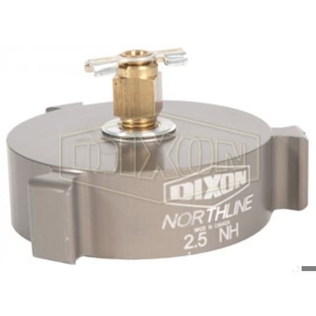 Dixon The Right Connection Rocker Lug Test Cap, 2-1/2 in, FNST, Aluminum, Domestic CAP250FABS